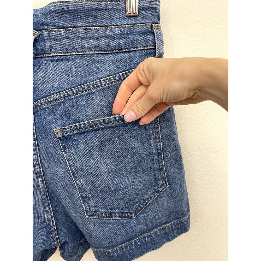 VERONICA BEARD Jaylen High Rise Jean Shorts Blue Denim Size 28 - Picture 10 of 16